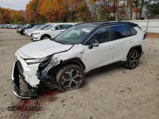 2022 Toyota RAV4 Prime XSE with VIN JTMEB3FV5ND107968, listed as a Copart auction lot 76021264 with 55,156 mi miles and Salvage Title. Bid and sale history available at carsss.com. Image 1.