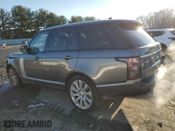 2016 Land Rover Range Rover Supercharged z VIN SALGS2EF1GA317073, wystawiony jako Copart lot #86281434 z przebiegiem 35 514 mil mil oraz Szkoda całkowita • Salvage title. Historia ofert i sprzedaży dostępna na DreamBid. Obrazek 2.