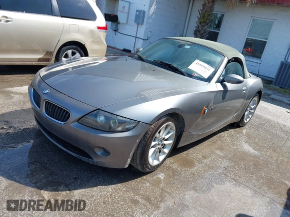 2004 BMW Z4 2.5i with VIN 4USBT33544LS52714, listed as a IAAI auction lot 41899891 with Not provided miles and . Bid and sale history available at DreamBid. Image 2.