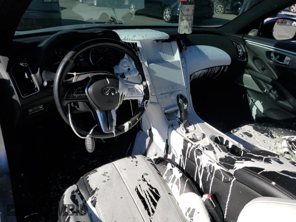 2018 Infiniti Q60 Luxe with VIN JN1EV7EL5JM391498, listed as a Copart auction lot 38105343 with 24,975 mi miles and . Bid and sale history available at DreamBid. Image 8.