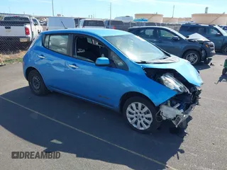 2013 Nissan LEAF SV with VIN 1N4AZ0CP0DC414490, listed as a IAAI auction lot 41001769 with 1 mi miles. Bid and sale history available at carsss.com. Image 1.