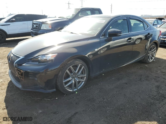 2015 Lexus IS 350 with VIN JTHCE1D2XF5006513, listed as a Copart auction lot 48414805 with 85,876 mi miles and Salvage Title. Bid and sale history available at carsss.com. Image 1.