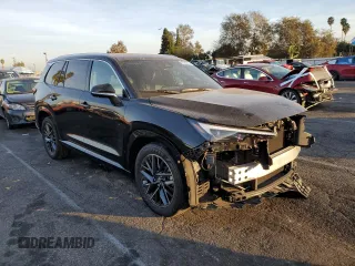 2024 Lexus TX 350 with VIN 5TDAAAA65RS007966, listed as a Copart auction lot 85343724 with 35,782 mi miles and Salvage title. Bid and sale history available at DreamBid. Image 4.
