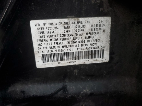 2016 Acura ILX Premium z VIN 19UDE2F75GA011231, wystawiony jako Copart lot #42842145 z przebiegiem 84 345 mil mil oraz Szkoda całkowita • Salvage title. Historia ofert i sprzedaży dostępna na DreamBid. Obrazek 14.