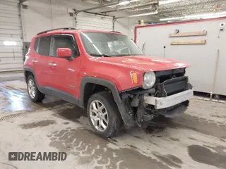 2015 Jeep Renegade Latitude with VIN ZACCJBBT0FPB56950, listed as a IAAI auction lot 41736948 with 98,793 mi miles. Bid and sale history available at carsss.com. Image 1.