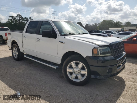 2007 Ford F-150 XLT with VIN 1FTPW12V27KD37683, listed as a Copart auction lot 61747115 with 189,674 mi miles and Salvage title. Bid and sale history available at DreamBid. Image 4.