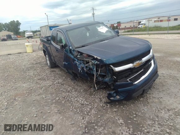 2019 Chevrolet Colorado 4WD LT with VIN 1GCHTCEN1K1345700, listed as a IAAI auction lot 39628771 with 57,622 mi miles. Bid and sale history available at carsss.com. Image 1.