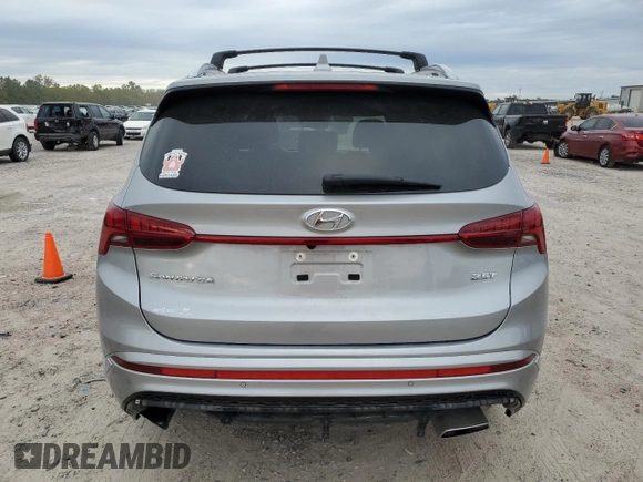 2022 Hyundai Santa Fe Calligraphy with VIN 5NMS54AL4NH411449, listed as a Copart auction lot 68026772 with 21,615 mi miles. Bid and sale history available at carsss.com. Image 6.