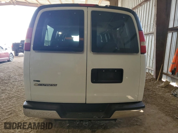 2010 Chevrolet Express Passenger LT with VIN 1GA2G1DGXA1112195, listed as a Copart auction lot 68340394 with Not provided miles and Salvage title. Bid and sale history available at DreamBid. Image 6.
