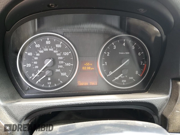 2013 BMW 3 Series 328i with VIN WBADW7C51DE731669, listed as a Copart auction lot 49928265 with 136,139 mi miles and Non Repairable. Bid and sale history available at carsss.com. Image 9.