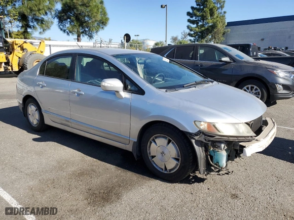 2007 Honda Civic Hybrid with VIN JHMFA36237S022976, listed as a Copart auction lot 85556794 with 158,722 mi miles and Salvage Title. Bid and sale history available at carsss.com. Image 4.