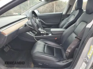 2018 Tesla Model 3 Long Range Battery with VIN 5YJ3E1EB8JF091116, listed as a Copart auction lot 43281485 with 58,677 mi miles and Salvage Title. Bid and sale history available at DreamBid. Image 7.