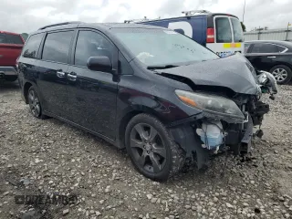 2015 Toyota Sienna SE with VIN 5TDXK3DC6FS689563, listed as a Copart auction lot 60798185 with 170,128 mi miles and Salvage title. Bid and sale history available at DreamBid. Image 4.
