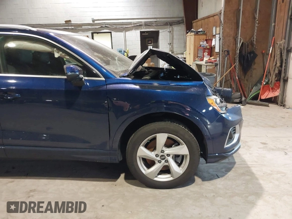 2022 Audi Q3 Premium with VIN WA1AUCF37N1031236, listed as a IAAI auction lot 41453286 with 27,427 mi miles. Bid and sale history available at carsss.com. Image 17.