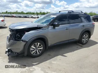 2024 Nissan Pathfinder SL с VIN 5N1DR3CA5RC309886, выставлен на аукционе Copart как лот 56971355 с пробегом 6 682 миль миль и Списание • Salvage title. История ставок и продаж доступна на DreamBid. Изображение 1.
