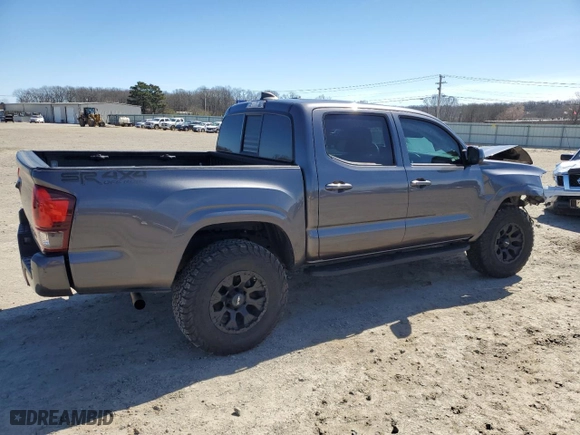 2021 Toyota Tacoma 4WD SR with VIN 5TFCZ5AN6MX252195, listed as a Copart auction lot 48234085 with 56,983 mi miles and Salvage Title. Bid and sale history available at carsss.com. Image 3.