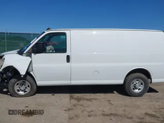 2019 Chevrolet Express Cargo Van with VIN 1GCWGAFG7K1196113, listed as a IAAI auction lot 41961791 with 80,015 mi miles. Bid and sale history available at carsss.com. Image 15.