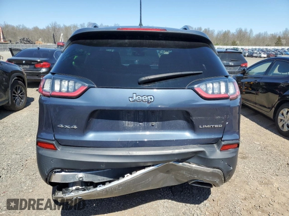 2020 Jeep Cherokee Limited with VIN 1C4PJMDX8LD589144, listed as a Copart auction lot 51905305 with 33,172 mi miles and Salvage Title. Bid and sale history available at carsss.com. Image 6.