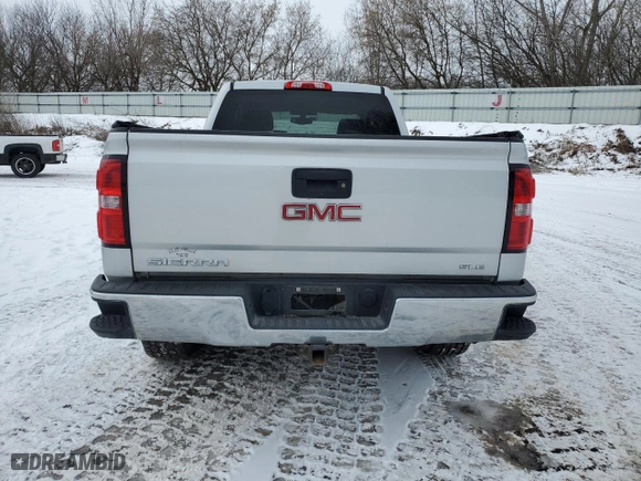 2017 GMC Sierra 1500 SLE with VIN 1GTV2MEC2HZ129102, listed as a Copart auction lot 88980045 with 121,495 mi miles and Clean Title. Bid and sale history available at carsss.com. Image 6.