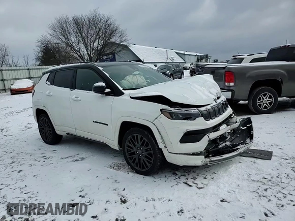 2022 Jeep Compass High Altitude with VIN 3C4NJDCB7NT207194, listed as a Copart auction lot 44156755 with 38,128 mi miles and Salvage Title. Bid and sale history available at carsss.com. Image 12.