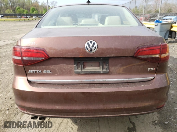2017 Volkswagen Jetta SEL with VIN 3VWL17AJ1HM202345, listed as a Copart auction lot 51624555 with 117,344 mi miles and Salvage title. Bid and sale history available at DreamBid. Image 6.