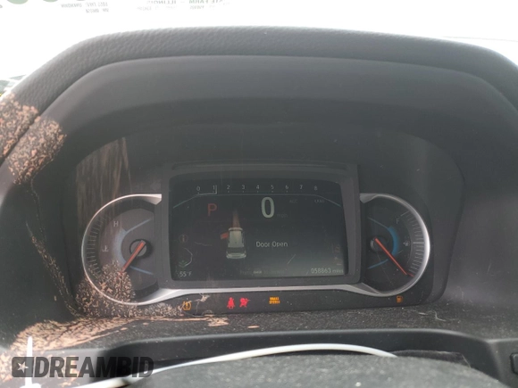 2020 Honda Pilot EX-L with VIN 5FNYF5H57LB006558, listed as a Copart auction lot 55172095 with 58,863 mi miles and Salvage title. Bid and sale history available at DreamBid. Image 9.
