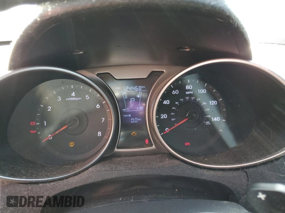 2012 Hyundai Veloster w/Black Int with VIN KMHTC6AD4CU061160, listed as a Copart auction lot 54139415 with 124,468 mi miles and Clean title. Bid and sale history available at DreamBid. Image 9.