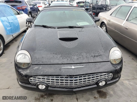 2002 Ford Thunderbird w/Hardtop Premium with VIN 1FAHP60A82Y109827, listed as a Copart auction lot 74928954 with 0 mi miles and Salvage Title. Bid and sale history available at carsss.com. Image 5.