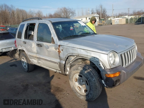 2004 Jeep Liberty Sport with VIN 1J4GK48K34W101682, listed as a IAAI auction lot 41724084 with 58,784 mi miles and . Bid and sale history available at DreamBid. Image 1.