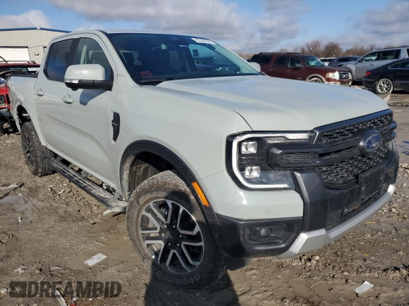 2024 Ford Ranger Lariat with VIN 1FTER4KH0RLE20102, listed as a Copart auction lot 85329524 with 7,752 mi miles and Salvage title. Bid and sale history available at DreamBid. Image 4.