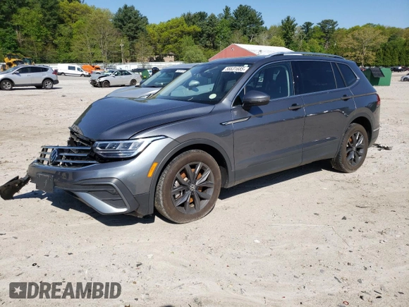 2023 Volkswagen Tiguan SE with VIN 3VVMB7AX6PM083524, listed as a Copart auction lot 56631685 with 18,705 mi miles and Salvage title. Bid and sale history available at DreamBid. Image 1.