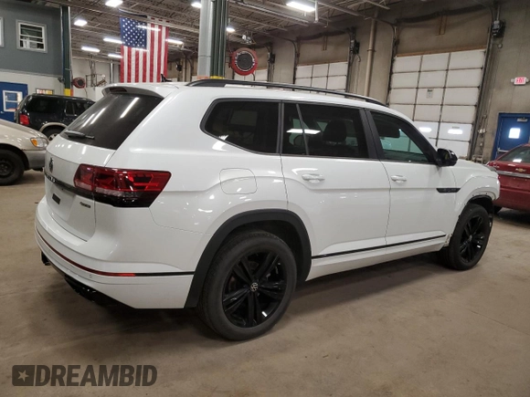 2023 Volkswagen Atlas SEL R-Line Black with VIN 1V2SR2CA6PC508575, listed as a Copart auction lot 48376905 with 35,327 mi miles and Salvage title. Bid and sale history available at DreamBid. Image 3.