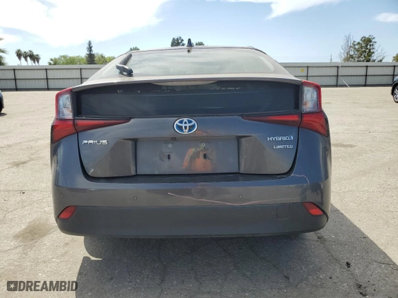 2019 Toyota Prius L Eco with VIN JTDKARFU2K3079905, listed as a Copart auction lot 52527705 with 29,849 mi miles and Salvage Title. Bid and sale history available at carsss.com. Image 6.