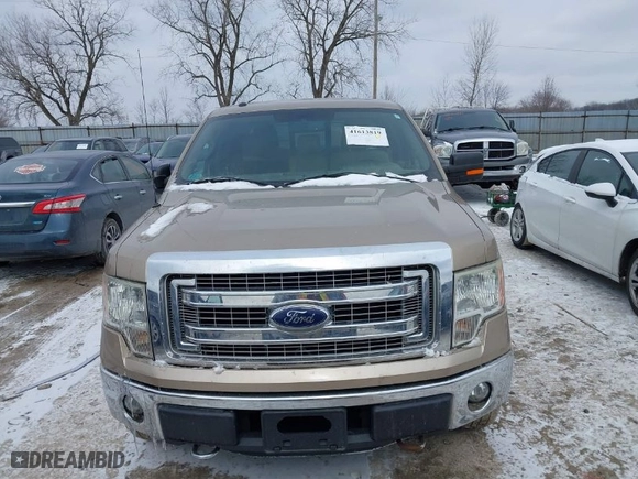 2013 Ford F-150 XL with VIN 1FTFW1EF0DFD66474, listed as a IAAI auction lot 41613819 with 130,585 mi miles. Bid and sale history available at carsss.com. Image 12.