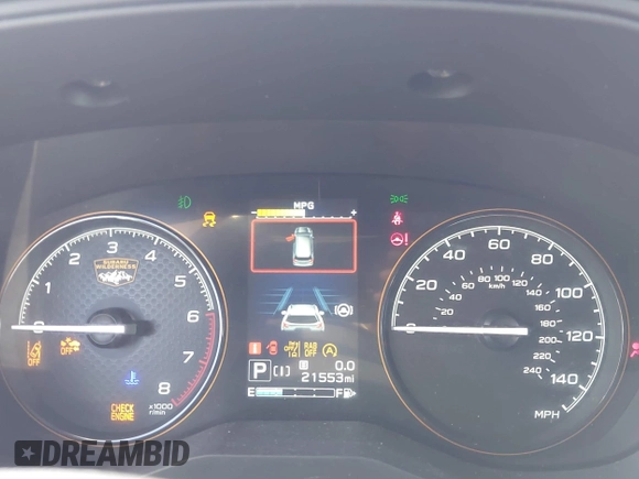 2023 Subaru Forester Wilderness with VIN JF2SKALC0PH447018, listed as a IAAI auction lot 42011074 with 21,553 mi miles and . Bid and sale history available at DreamBid. Image 7.
