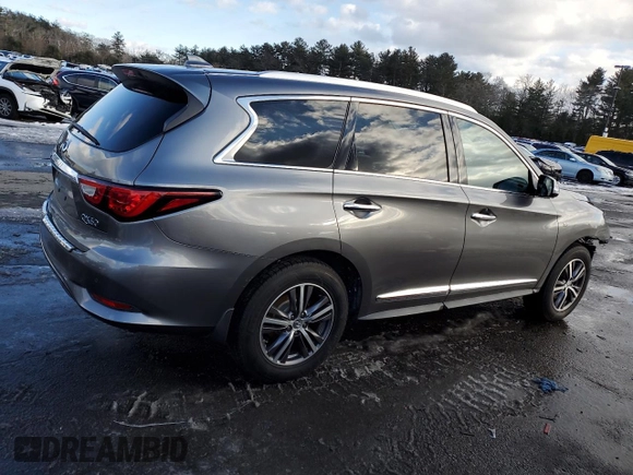2017 Infiniti QX60 with VIN 5N1DL0MMXHC526941, listed as a Copart auction lot 49434135 with 101,811 mi miles and Salvage Title. Bid and sale history available at DreamBid. Image 3.