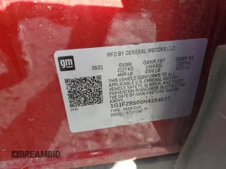 2022 Chevrolet Bolt EUV Premier with VIN 1G1FZ6S06N4104677, listed as a Copart auction lot 80637234 with 22,713 mi miles and Salvage Title. Bid and sale history available at carsss.com. Image 15.