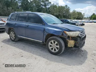 2013 Toyota Highlander with VIN 5TDZA3EH7DS041247, listed as a Copart auction lot 54598755 with 143,619 mi miles and Salvage Title. Bid and sale history available at DreamBid. Image 4.