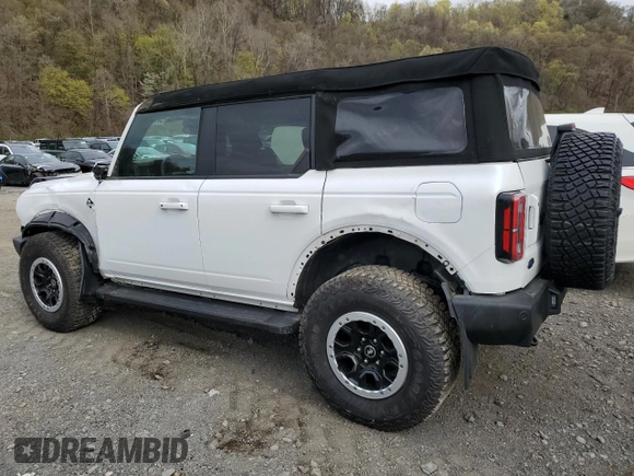 2024 Ford Bronco Outer Banks with VIN 1FMEE8BP1RLA50798, listed as a Copart auction lot 54117355 with 8,182 mi miles and Salvage title. Bid and sale history available at DreamBid. Image 2.