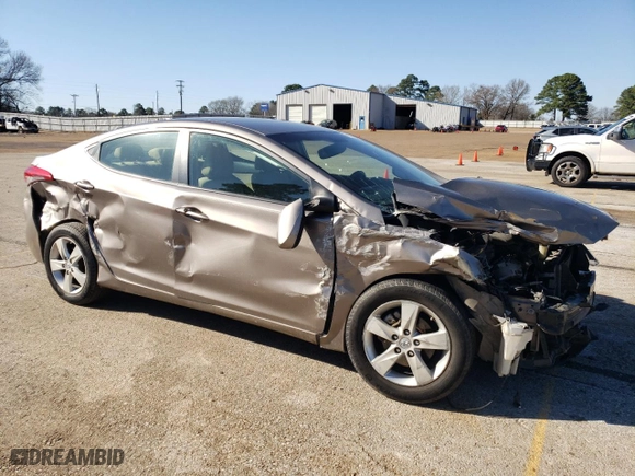 2012 Hyundai Elantra Limited with VIN 5NPDH4AE8CH108918, listed as a Copart auction lot 48794735 with 0 mi miles and Salvage Title. Bid and sale history available at carsss.com. Image 4.