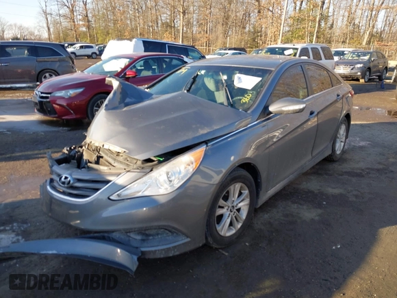 2014 Hyundai Sonata GLS with VIN 5NPEB4AC1EH893404, listed as a IAAI auction lot 41354215 with 125,952 mi miles and . Bid and sale history available at DreamBid. Image 2.