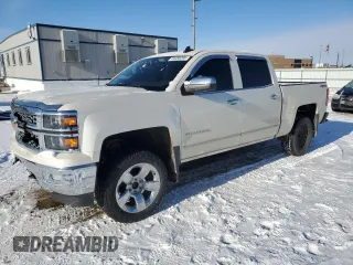 2015 Chevrolet Silverado 1500 LTZ with VIN 3GCUKSEC4FG395055, listed as a Copart auction lot 44450285 with 109,128 mi miles and Salvage Title. Bid and sale history available at carsss.com. Image 1.