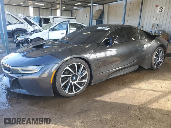2015 BMW i8 z VIN WBY2Z2C58FV391376, wystawiony jako Copart lot #47265335 z przebiegiem 92 959 mil mil oraz Szkoda całkowita • Salvage title. Historia ofert i sprzedaży dostępna na DreamBid. Obrazek 1.
