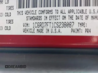 2012 Ram 1500 Express с VIN 1C6RD7FT1CS238087, выставлен на аукционе IAAI как лот 42423703 с пробегом 127 108 миль миль и . История ставок и продаж доступна на DreamBid. Изображение 9.