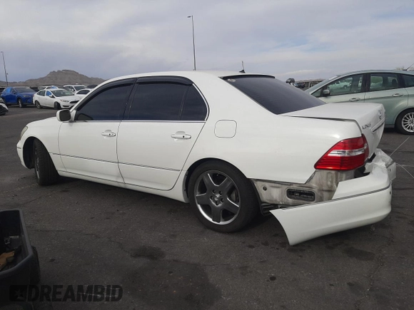 2004 Lexus LS 430 with VIN JTHBN36F240126646, listed as a Copart auction lot 53866695 with 126,363 mi miles and Salvage Title. Bid and sale history available at DreamBid. Image 2.