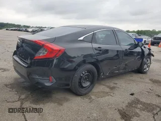 2018 Honda Civic LX with VIN 2HGFC2F5XJH590061, listed as a Copart auction lot 54492055 with 189,840 mi miles and Clean Title. Bid and sale history available at DreamBid. Image 3.