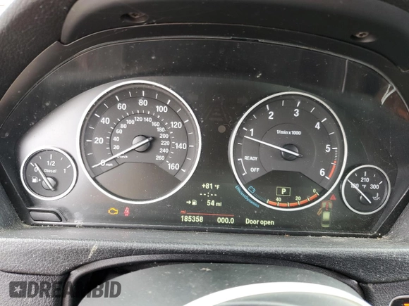 2014 BMW 3 Series 328d xDrive with VIN WBA3D5C59EKX96990, listed as a Copart auction lot 65477125 with 185,358 mi miles and Clean title. Bid and sale history available at DreamBid. Image 9.