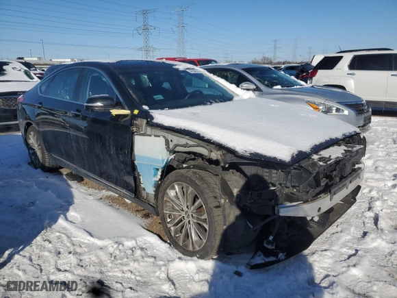 2015 Hyundai Genesis 3.8L with VIN KMHGN4JE0FU018271, listed as a Copart auction lot 42048535 with 92,760 mi miles and Salvage Title. Bid and sale history available at carsss.com. Image 4.