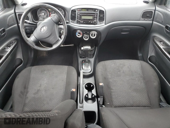 2007 Hyundai Accent SE with VIN KMHCN36C57U008952, listed as a Copart auction lot 86095324 with 167,601 mi miles and Salvage Title. Bid and sale history available at carsss.com. Image 8.