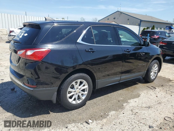 2019 Chevrolet Equinox LT with VIN 2GNAXKEV6K6207588, listed as a Copart auction lot 54264025 with 42,740 mi miles and Salvage Title. Bid and sale history available at DreamBid. Image 3.